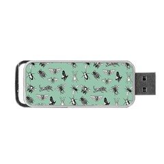 Insects Pattern Portable Usb Flash (one Side) by Valentinaart