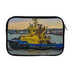 Tugboat Sailing At River, Montevideo, Uruguay Apple Macbook Pro 17  Zipper Case