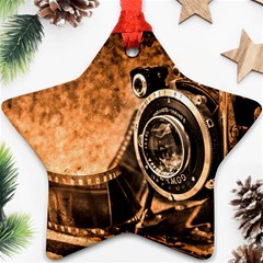 Camera Film Vintage Film Camera Old Old Camera Ornament (star) by danenraven