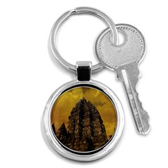 Temple Prambanan Java Indonesia Key Chain (round) by danenraven