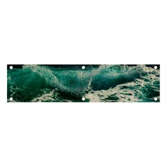 Sea Ocean Waves Seascape Beach Banner And Sign 4  X 1  by danenraven