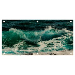 Sea Ocean Waves Seascape Beach Banner And Sign 4  X 2  by danenraven