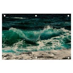 Sea Ocean Waves Seascape Beach Banner And Sign 6  X 4  by danenraven