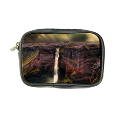 Waterfall Cascade Mountains Cliffs Northern Lights Coin Purse by danenraven