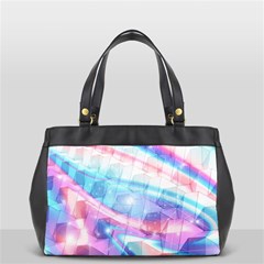 Polygons Bokeh Geometric Art Geometric Background Oversize Office Handbag (2 Sides)