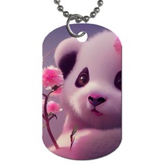 Panda Endangered Protected Bamboo National Treasure Dog Tag (one Side) by Pakemis