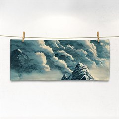 Mountains Alps Nature Clouds Sky Fresh Air Hand Towel by Pakemis