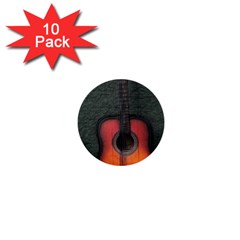 Guitar Ropes Music Instrument Sound Melody 1  Mini Buttons (10 Pack)  by Pakemis