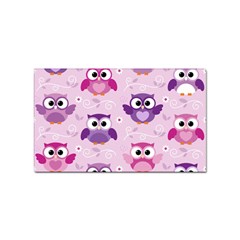 Seamless Cute Colourfull Owl Kids Pattern Sticker Rectangular (100 Pack)