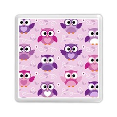 Seamless Cute Colourfull Owl Kids Pattern Memory Card Reader (square) by Pakemis