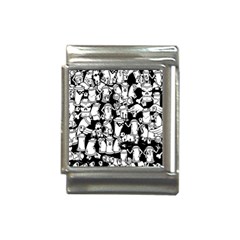 Graffiti Spray Can Characters Seamless Pattern Italian Charm (13mm)