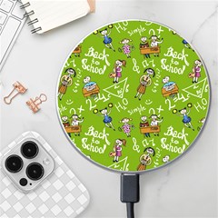 Seamless Pattern With Kids Wireless Charger