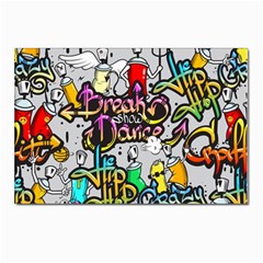 Hip Hop Background Postcards 5  X 7  (pkg Of 10)