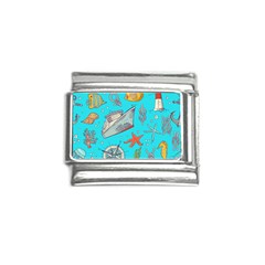 Colored-sketched-sea-elements-pattern-background-sea-life-animals-illustration Italian Charm (9mm)