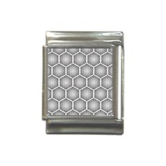 Halftone-tech-hexagons-seamless-pattern Italian Charm (13mm)