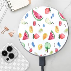 Fruit Summer Vitamin Watercolor Wireless Charger by artworkshop