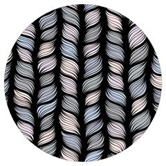 Seamless Pattern With Interweaving Braids Round Trivet