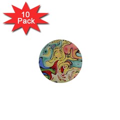 Abstract Art 1  Mini Magnet (10 Pack)  by gasi