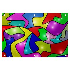 Colorful Abstract Art Banner And Sign 6  X 4  by gasi