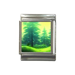 Anime Forrest Nature Fantasy Sunset Trees Woods Italian Charm (13mm)