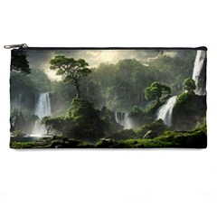 Waterfall River Fantasy Dream Planet Matte Pencil Case by Uceng