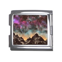 Mountain Space Galaxy Stars Universe Astronomy Mega Link Italian Charm (18mm)