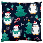 Colorful Funny Christmas Pattern Standard Flano Cushion Case (One Side) Front