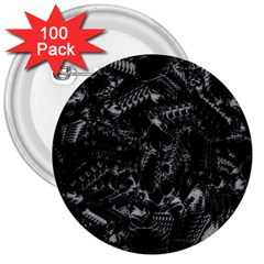 Xeno Frenzy 3  Buttons (100 Pack)  by MRNStudios