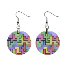 Colorful Stylish Design Mini Button Earrings by gasi