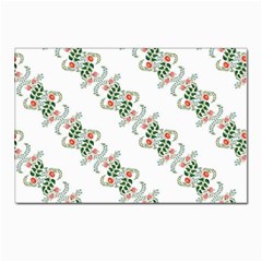 Background Ornamental Pattern Graphic Seamless Postcards 5  X 7  (pkg Of 10)