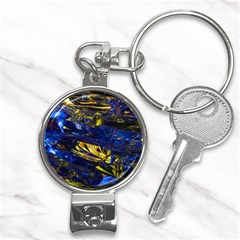 Space Futuristic Shiny Abstraction Flash Colorful Nail Clippers Key Chain by Pakemis