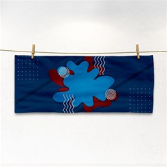 Background Abstract Design Blue Hand Towel by Ravend