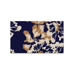 Abstract Flowers Background Pattern Sticker Rectangular (100 Pack)