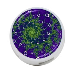 Fractal Spiral Abstract Background 4-port Usb Hub (one Side) by Ravend