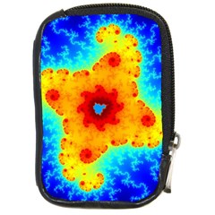 Fractal Starfish Mandelbrot Blue Compact Camera Leather Case by Ravend