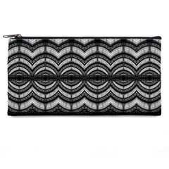 Abstract Geometric Collage Pattern Pencil Case by dflcprintsclothing