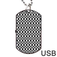 Seamless Abstract Geometric Pattern Background Dog Tag Usb Flash (one Side) by artworkshop