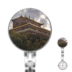 Buddhist Temple, Lavalleja, Uruguay Stainless Steel Nurses Watch by dflcprintsclothing