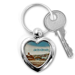 Malcesine Castle On Lake Garda Key Chain (heart) by ConteMonfrey