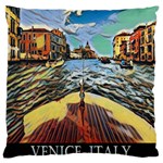 Gondola View   Large Flano Cushion Case (One Side) Front