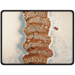 Bread Is Life - Italian Food One Side Fleece Blanket (large) by ConteMonfrey