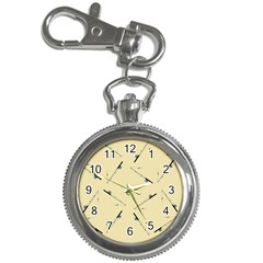 Fishing Rods Pattern Brown Key Chain Watches by TetiBright