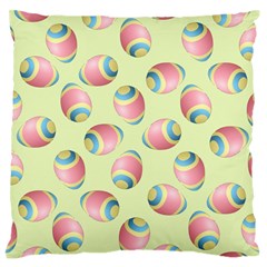 Colorful Easter Eggs Pattern Green Standard Flano Cushion Case (one Side)