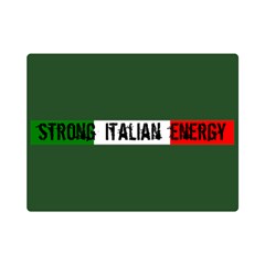 Strong Italian Energy  One Side Premium Plush Fleece Blanket (mini) by ConteMonfrey