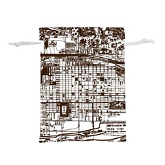 Antique Oriental Town Map  Lightweight Drawstring Pouch (s) by ConteMonfrey