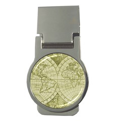 Vintage Mapa Mundi  Money Clips (round)  by ConteMonfrey