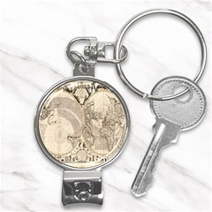 Mapa Mundi - 1774 Nail Clippers Key Chain