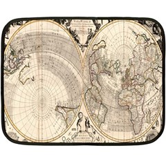 Mapa Mundi - 1774 One Side Fleece Blanket (mini) by ConteMonfrey