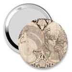 Mapa Mundi - 1774 3  Handbag Mirrors Front