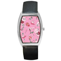 Valentine Pattern Barrel Style Metal Watch by designsbymallika